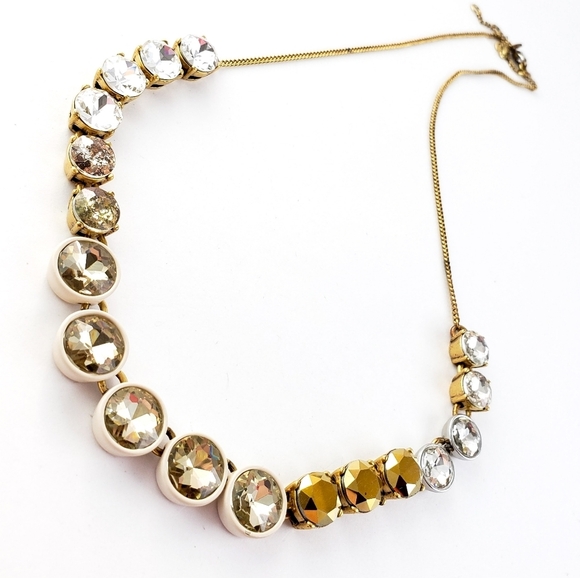 J. Crew Necklace Brulee Mixed Stones - Picture 2 of 16